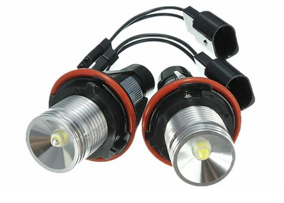 White LED Angel Eye Halo Ring Marker Light Bulbs 2PCS for BMW E39 E60 E63 E64 E53 X3 X5