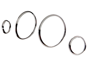 Black Chrome Gauge Rings for 1995-2006 BMW 5 Series E39 7 Series E38 X5 E53