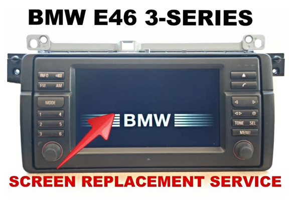 LCD REPLACEMENT SERVICE for BMW E46 325 328 330 M3 16:9 WIDE SCREEN NAVIGATION MONITOR