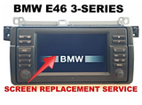 LCD REPLACEMENT SERVICE for BMW E46 325 328 330 M3 16:9 WIDE SCREEN NAVIGATION MONITOR