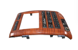 2009-2012 FORD F-150 CLIMATE RADIO SURROUND BEZEL TRIM WOOD DASH 9L3T-18A802-MB