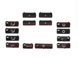 Climate A/C Control Panel Buttons Caps Replacement for BMW E39 E53 525i 530i M5 X5