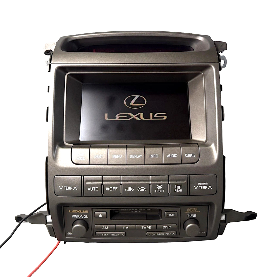 2003-05 Lexus GX470 Navigation Touchscreen Climate Control 86111-60120 OEM 86120-60441