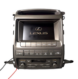 2003-05 Lexus GX470 Navigation Touchscreen Climate Control 86111-60120 OEM 86120-60441