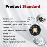 A/C Compressor Clutch Hub & Coil Kit for Volvo S40 C30 C70 V50 V70 DKS15CH – product image 3