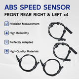 ABS Wheel Speed Sensor Rear Front 4set for BMW F32 428i 435i F36 428i 435i – product image