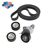 Accessory Serpentine Belt & Tensioner Idler Pulley Set for Journey Avenger – product image
