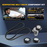 Accessory Serpentine Belt & Tensioner Idler Pulley Set for Journey Avenger – product image 8