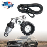 Accessory Serpentine Belt & Tensioner Kit for Honda Accord Crosstour Acura MDX – product image