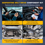 Accessory Serpentine Belt & Tensioner Kit for Honda Accord Crosstour Acura MDX – product image 9