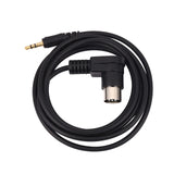 Black 3.5mm AUX to 8-pin M-BUS adapter cable