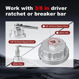 Aluminum 64mm Oil Filter Cap Socket Removal Tool Fit for Toyota Camry RAV4 – product image 4
