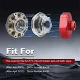 Aluminum Axle Hub Oil Bath Cap Key Service Tool Fit for Dexter 9K 10K Axles K71-704-00 – product image 4