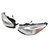 Amber Chrome Housing Headlight Assembly Pair For Ford Escape 2013-2016 – product image 3