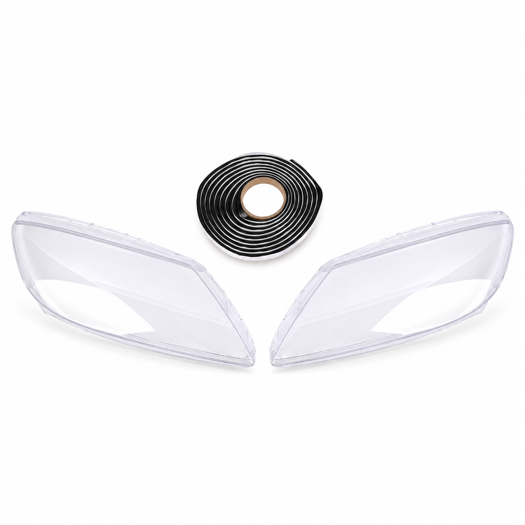 2004–2008 Mazda RX-8 Headlight Lens Cover Pair with Sealant
