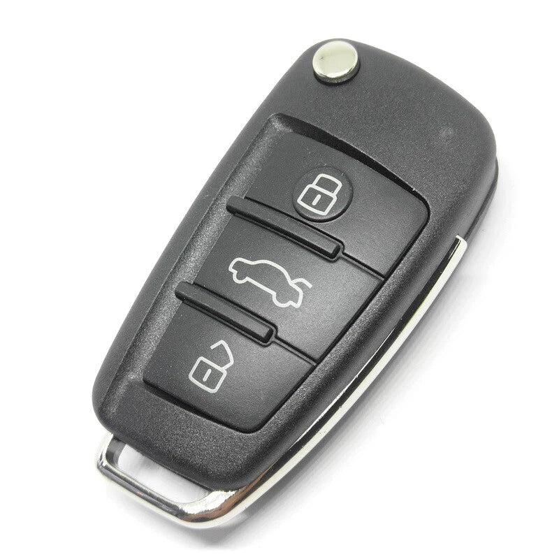 Audi IYZ-3314 4F0837220N three-button flip remote view 2