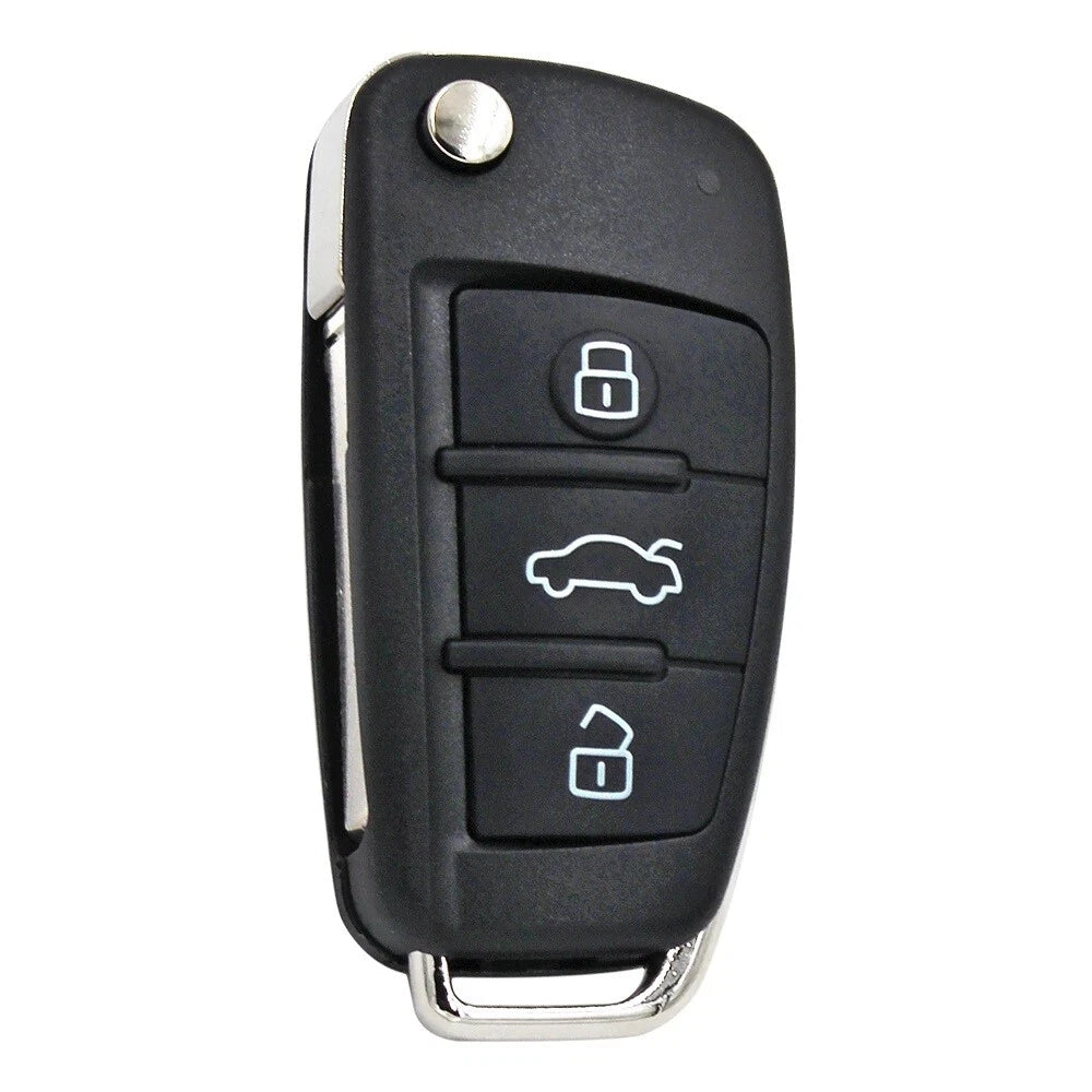 Audi IYZ-3314 4F0837220N three-button flip remote view 3