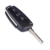 Audi IYZ-3314 4F0837220N three-button flip remote view 4