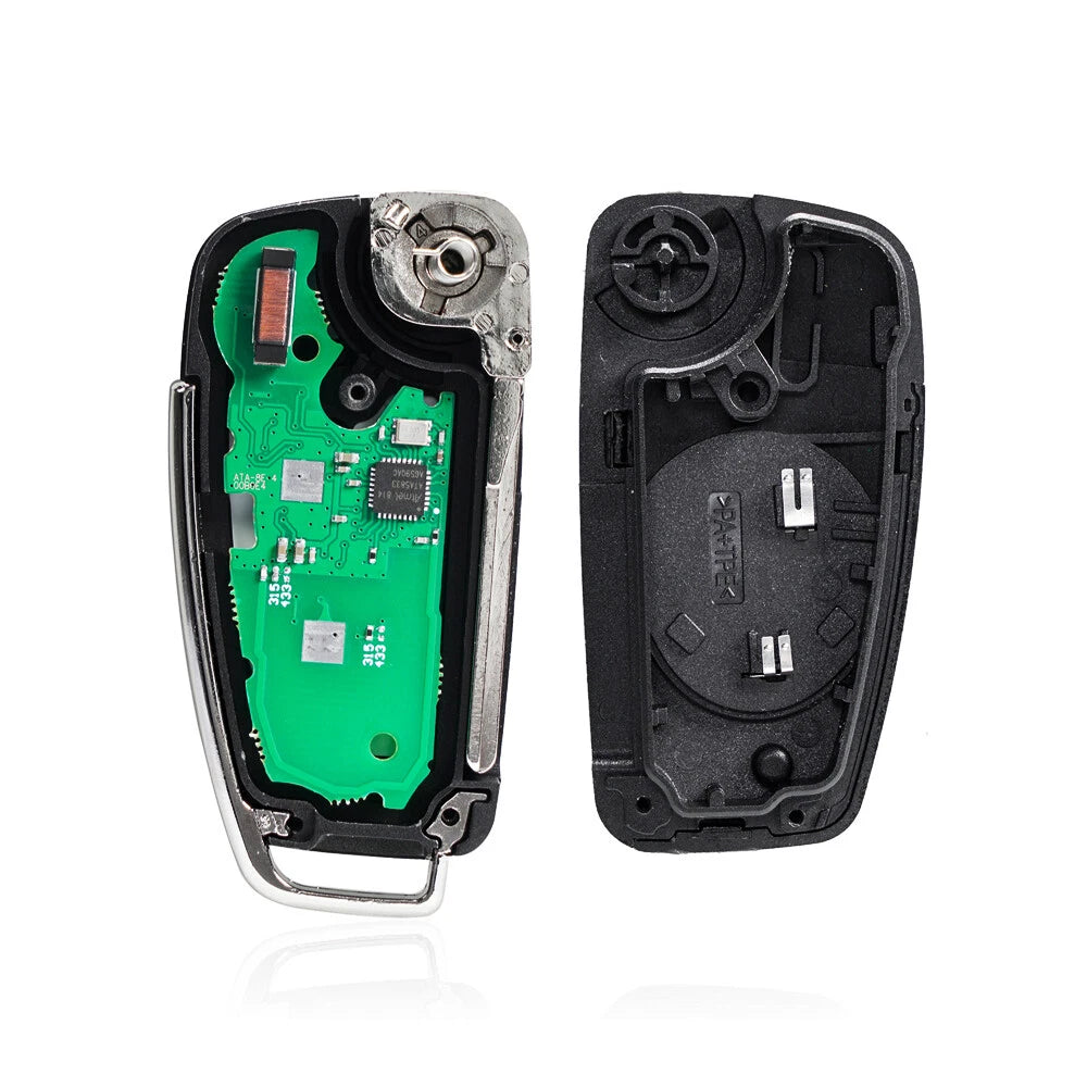 Audi IYZ-3314 4F0837220N three-button flip remote view 5