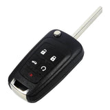 Buick five-button PEPS OHT05918179 flip key view 2