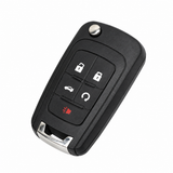 Buick five-button PEPS OHT05918179 flip key view 3