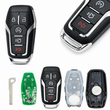 Ford 164-R7989 five-button remote — detail and disassembled construction