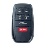 Six-Button Smart Key Shell for 2021-2023 Toyota Sienna HYQ14FBX