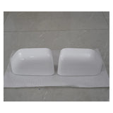 2x Tow Mirror Upper Cover Cap Pearl White For 2017-26 Ford F250 F350 Super Duty HC3Z17D743AA - view 1