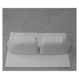 2x Tow Mirror Upper Cover Cap Pearl White For 2017-26 Ford F250 F350 Super Duty HC3Z17D743AA - view 2