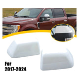 2x Tow Mirror Upper Cover Cap Pearl White For 2017-26 Ford F250 F350 Super Duty HC3Z17D743AA - view 5