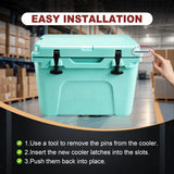 Black 2x Cooler Lid Latches Handle Grips for RTIC Yeti & More Coolers – product image 6