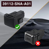 Black AUX Auxiliary Jack Adapter for Honda Civic CR-V Acura TL MDX 39112-SMA-003 – product image
