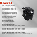 Black High Output 300Amp Alternator 6 Phase Hairpin for Chevy GMC Cadillac Truck – product image 5