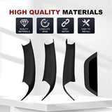 Black Inner Handle Interior Door Panel Trim Cover for BMW X3 X4 F25 F26 2011-17 51417250306 – product image 6