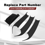Black Inner Handle Interior Door Panel Trim Cover for BMW X3 X4 F25 F26 2011-17 51417250306 – product image 7