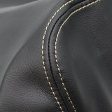 Black Leather Beige Stitch Console Lid Armrest Cover For 2016-2019 Nissan Maxima – product image 7