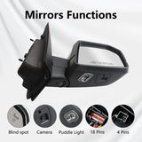 Black Right Mirror Power Fold Heated Camera For Ford F150 Extended Cab 15-20 FL3Z17682PB – product image 10