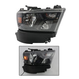 Right Halogen Headlight with Bulbs for 2019-2024 Dodge Ram 1500 376857880316 – product image 3