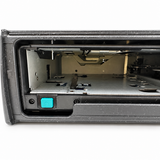 Used BMW 82111469404 six-disc CD changer - eject button and magazine bay