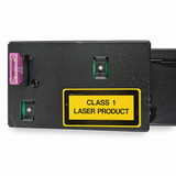 Used BMW 82111469404 six-disc CD changer - laser label and fuse detail