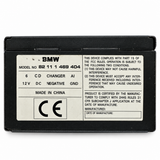 Used BMW 82111469404 six-disc CD changer - BMW part number 82111469404 identification label