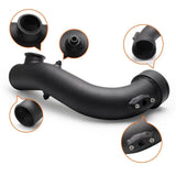 Black BMW N54 turbo charge pipe