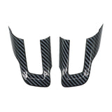 Carbon Fiber Black Steering Wheel Cover Trim Interior For Ford Mustang 2015-2022 – product image 2