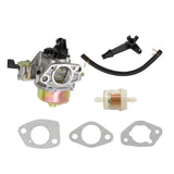 Carburetor Kit Pair W/Fuel Line For Honda GX270 GX340 GX390 GX420 16100-ZF6-V01 – product image
