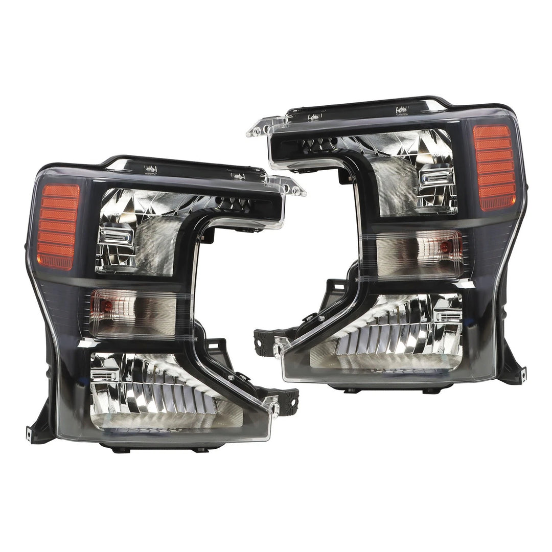 Halogen Headlight Pair for 2020-2022 Ford F-250 F-350 Super Duty LC3Z13008B