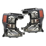 Halogen Headlight Pair for 2020-2022 Ford F-250 F-350 Super Duty LC3Z13008B