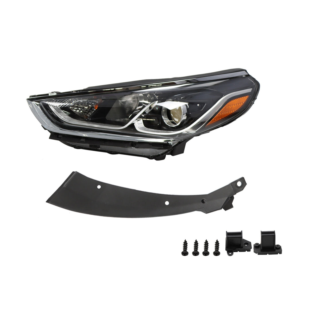 Left Halogen Headlight with Bulbs for 2018-2020 Hyundai Sonata - product view 1