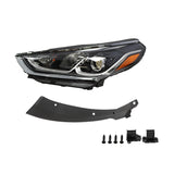Left Halogen Headlight with Bulbs for 2018-2020 Hyundai Sonata - product view 1