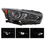 Right LED Headlight without AFS for 2014-2022 Infiniti Q50 - view 3