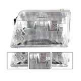 Halogen Headlight Pair with Bulbs for 1993-1997 Ford Ranger - view 3